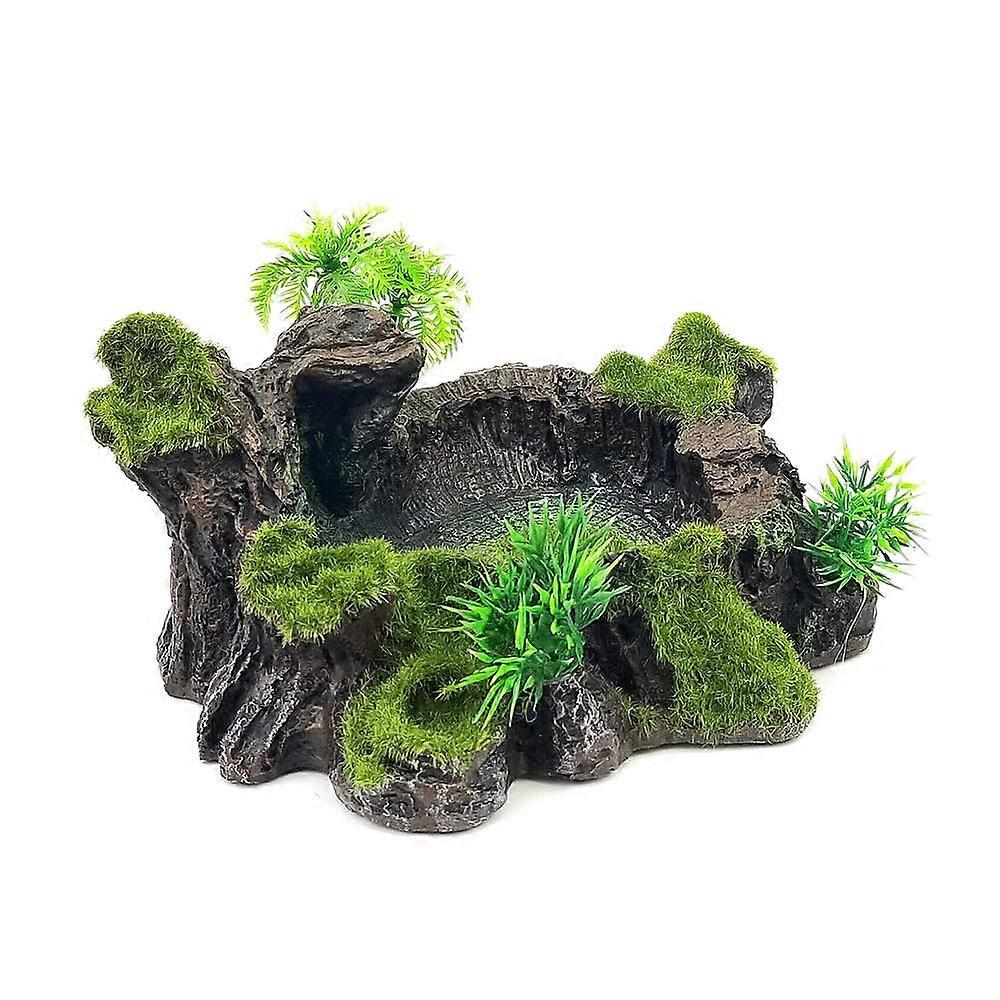 Reptile Tank Decor Artificial Tree Trunk for Lizard and Gecko Habitat, Realistic Design, 12-Inch Size, Safe Material