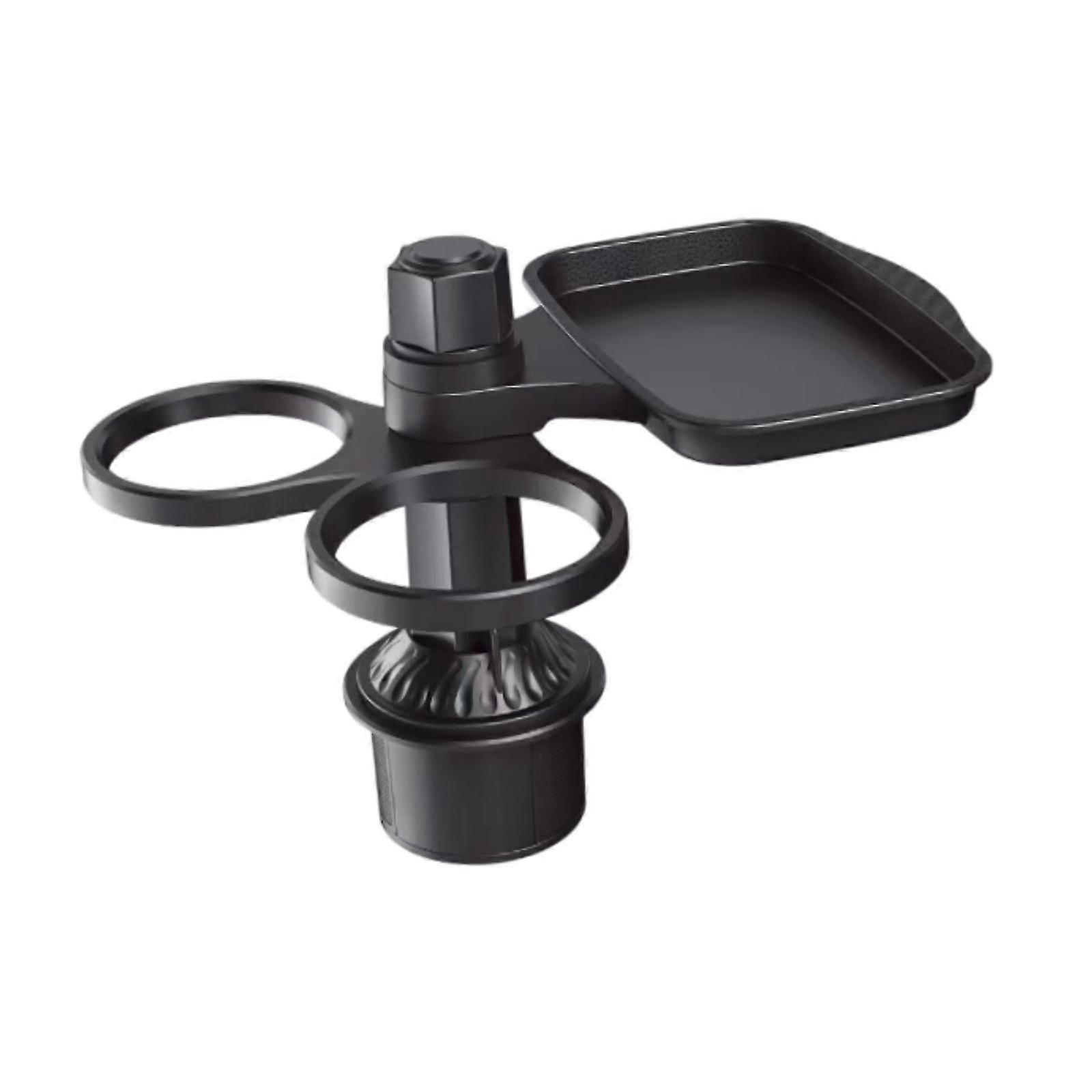 Car Tray Expander with Two Cup Holder Generic for Road Essentials Adjustable