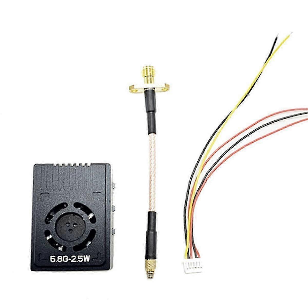 5.8G 2.5W FPV VTX Wireless Video Transmitter 25Mw-2500MW Built-in Mic High Power VTX for Long Range