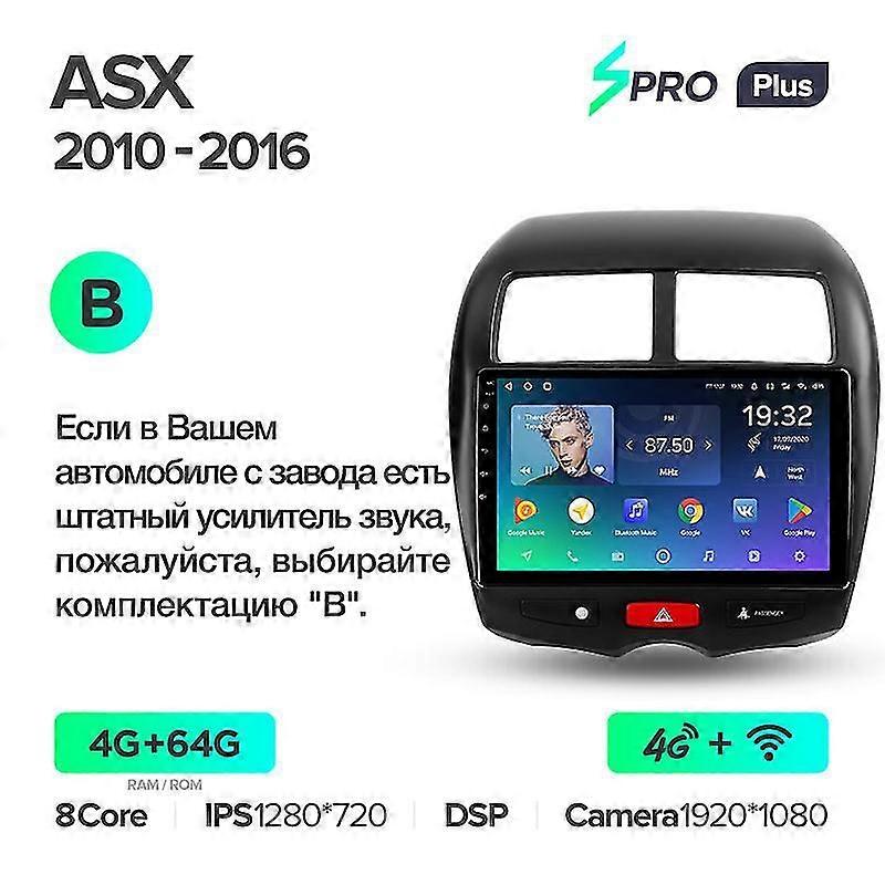 For Mitsubishi Asx 1 2010 - 2016 Car Radio Multimedia Video Player Navigation Gps Android 10 No 2din 2 Din Dvd