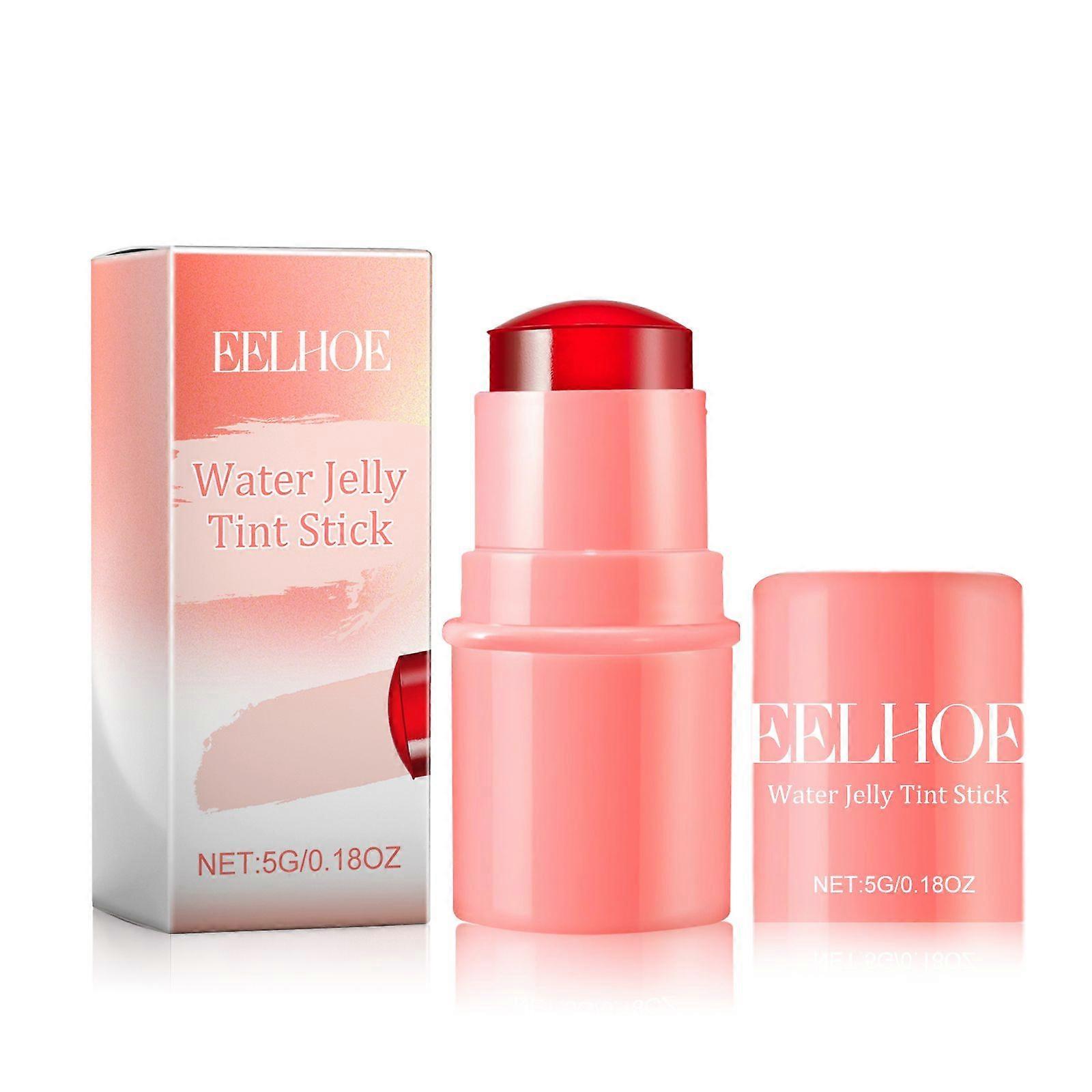 Water Jelly Tint Stick - صبغة سهلة للشفاه والخدود ، تفتيح وترطيب ، تركيبة مقاومة للماء تدوم طويلا