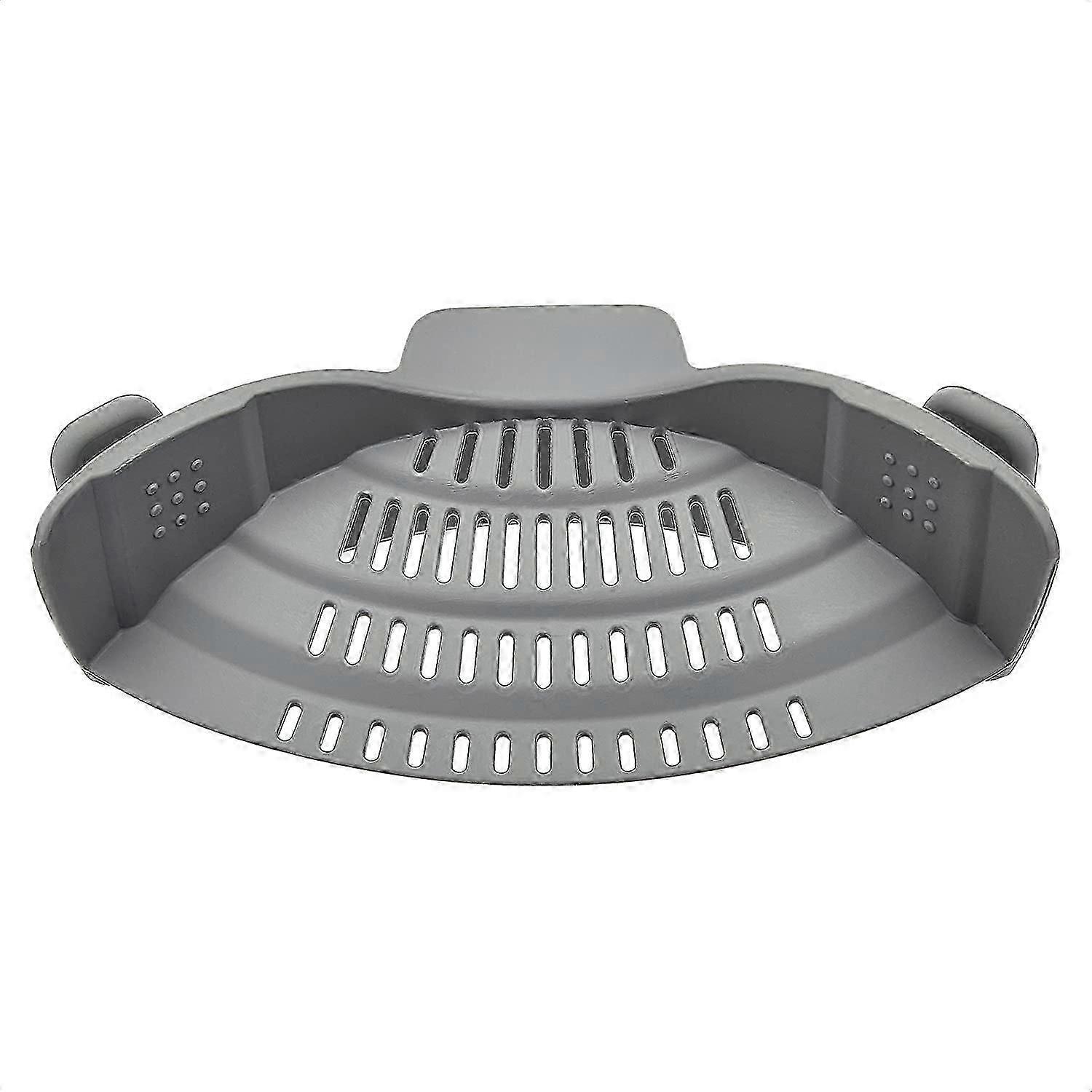 Noodle Strainer, Kitchen Drainer Silicone Pot Side Vegetable Drainer