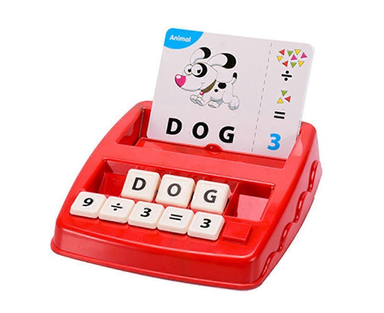 2 in 1 Matching Letter Game And Learning Educational Toys Games for Kids Ages 3 4 5 6 Years Old (Red)