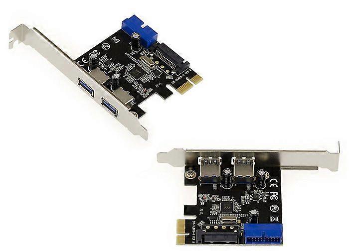 KALEA-INFORMATIQUE PCIE USB 3.0 (USB3 SUPERSPEED) - 2 + 2 PORTE / VIA CHIPSET - 19 bens stik