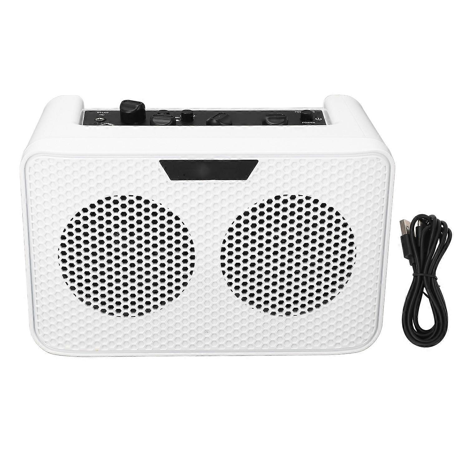 Electric Guitar Amplifier 10W Bluetooth 1/4 Inch Input Port Guitar Amp with Delay Effects 3.5mm Earp