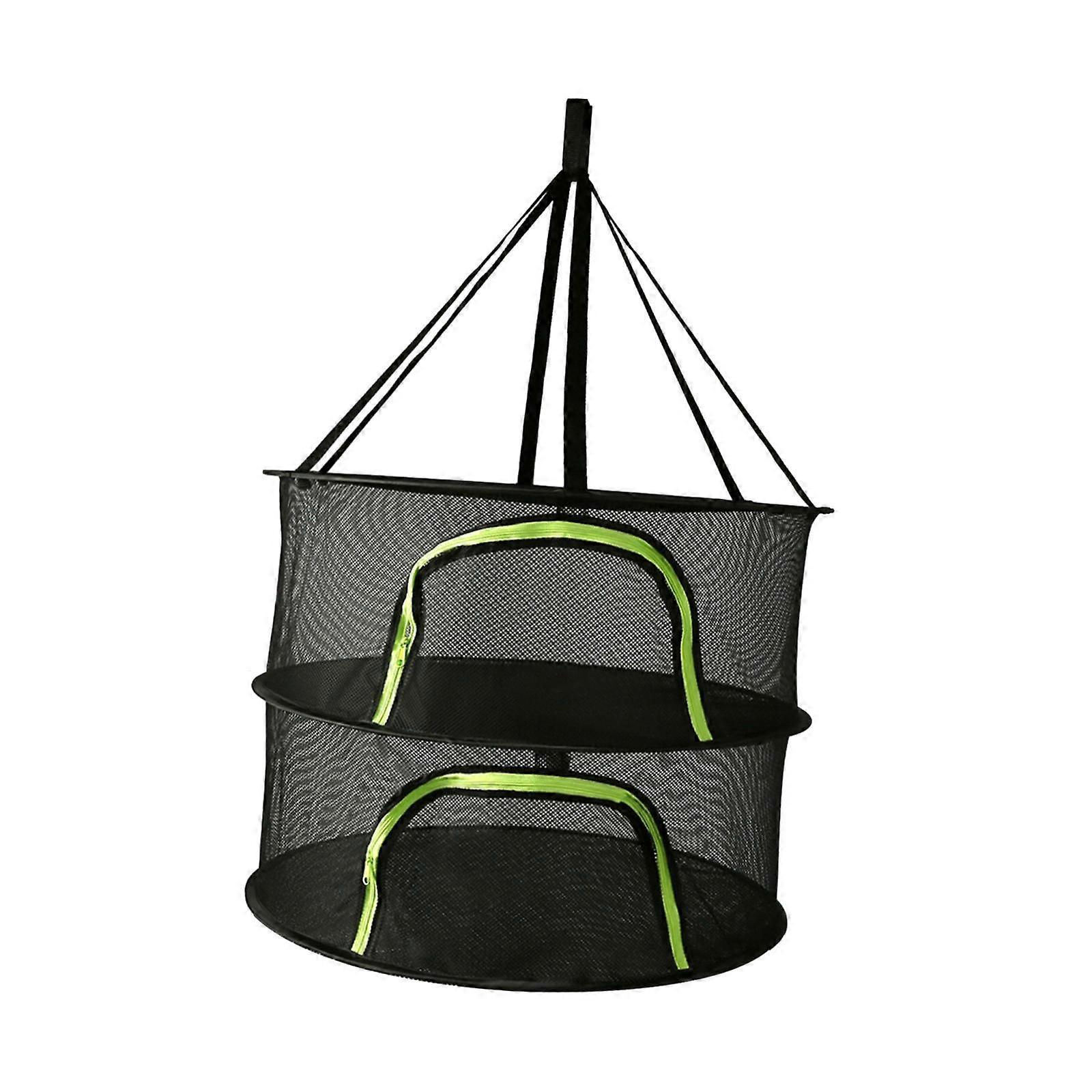 Plants Drying Rack, Hanging Mesh Dryer, Folding Zippered Drying Mesh Hanging