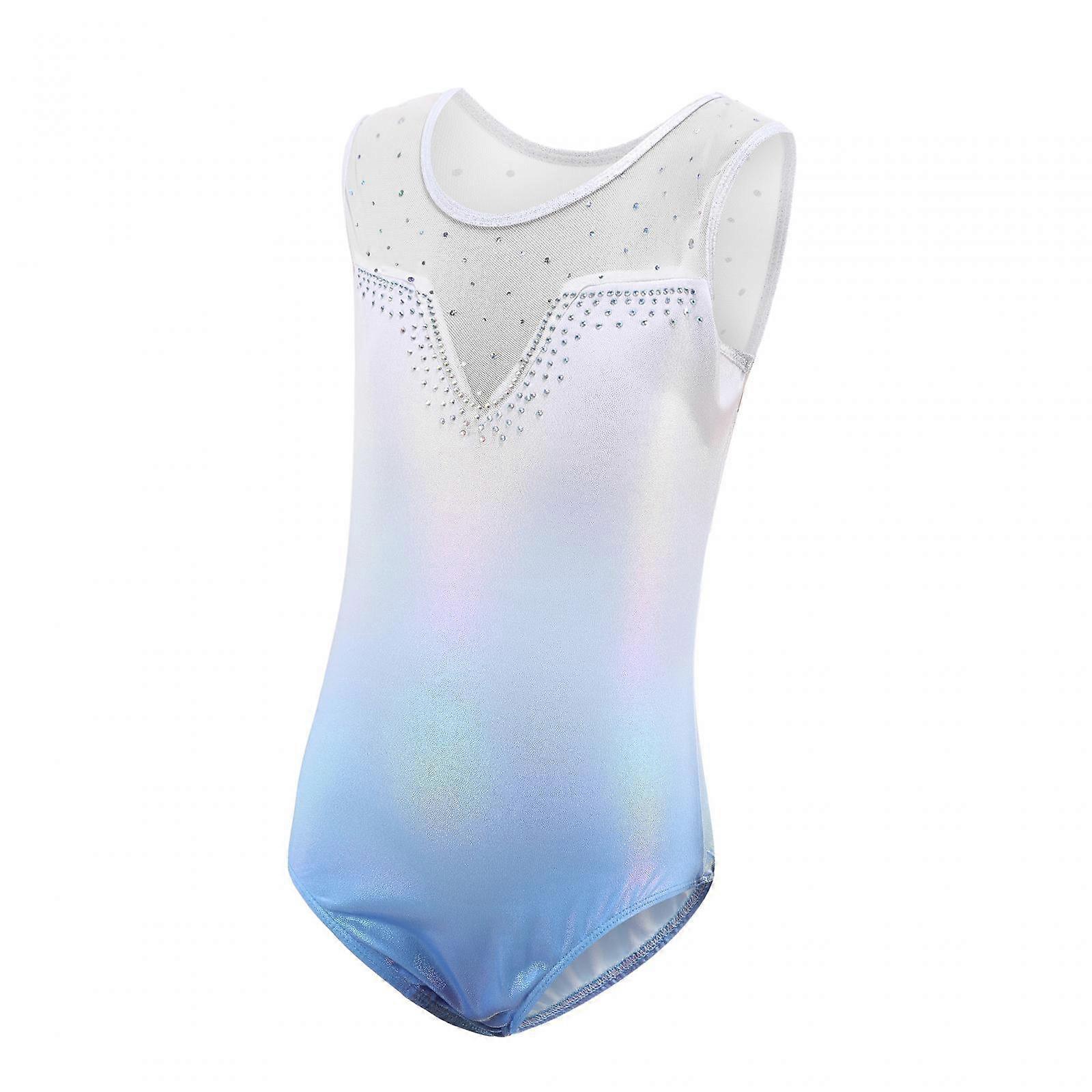 Gymnastique Justaucorps Filles Strass Brillant Tenue De Danse Classique