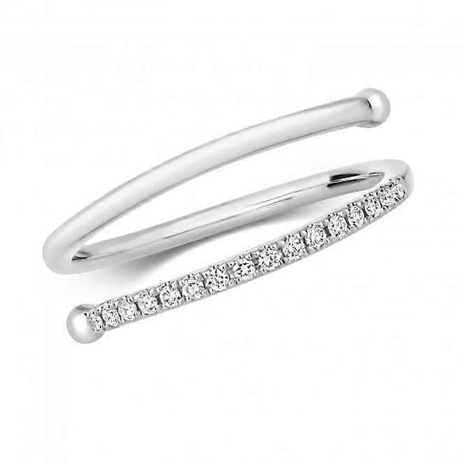 Diamond Spiral Ring RDQ258W
