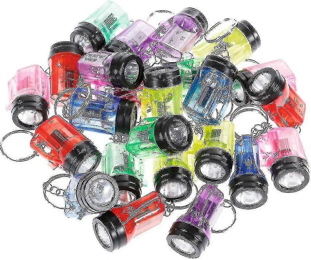 24pcs μίνι λαμπτήρας φακών μπρελόκ 4cm δώρο