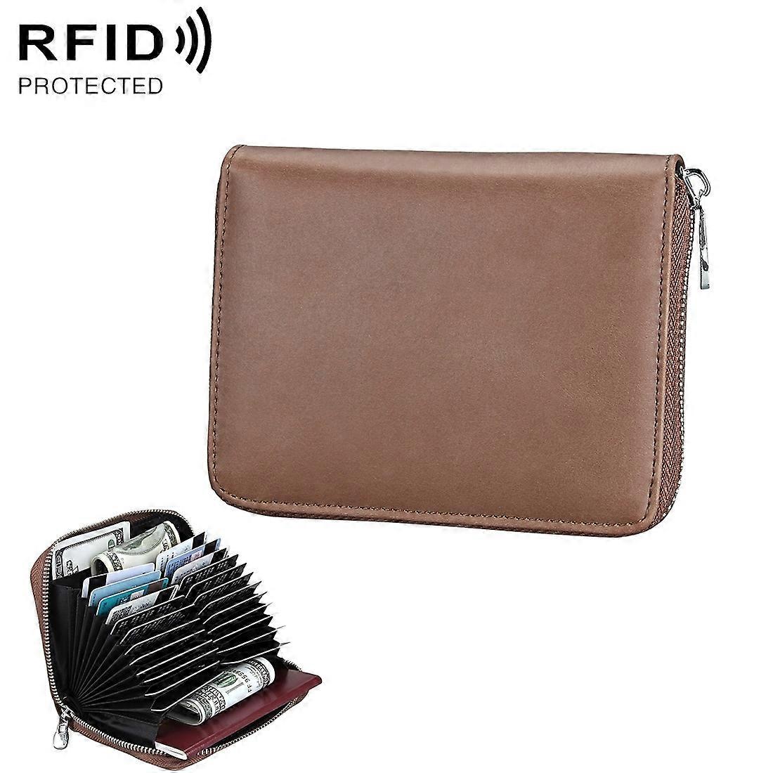 KB163 Anti-magnetic RFID Leather Card Package