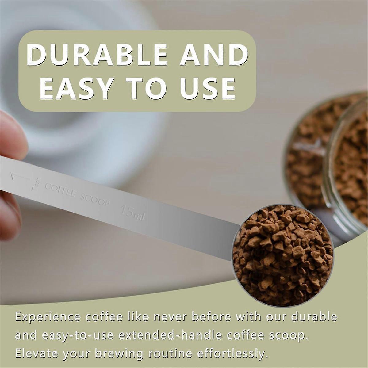 2PCS 2 Tablespoon Coffee Scoop,9.5inch Long Handle Measuring Spoon