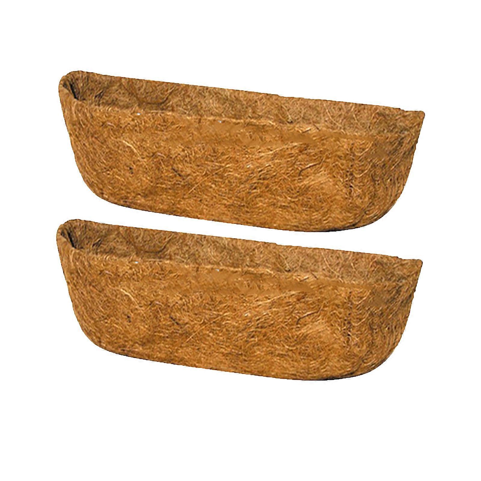 2Pack Hanging Basket Coconuts Fiber Planter Inserts Replacement Liner For Flower Pot Durable