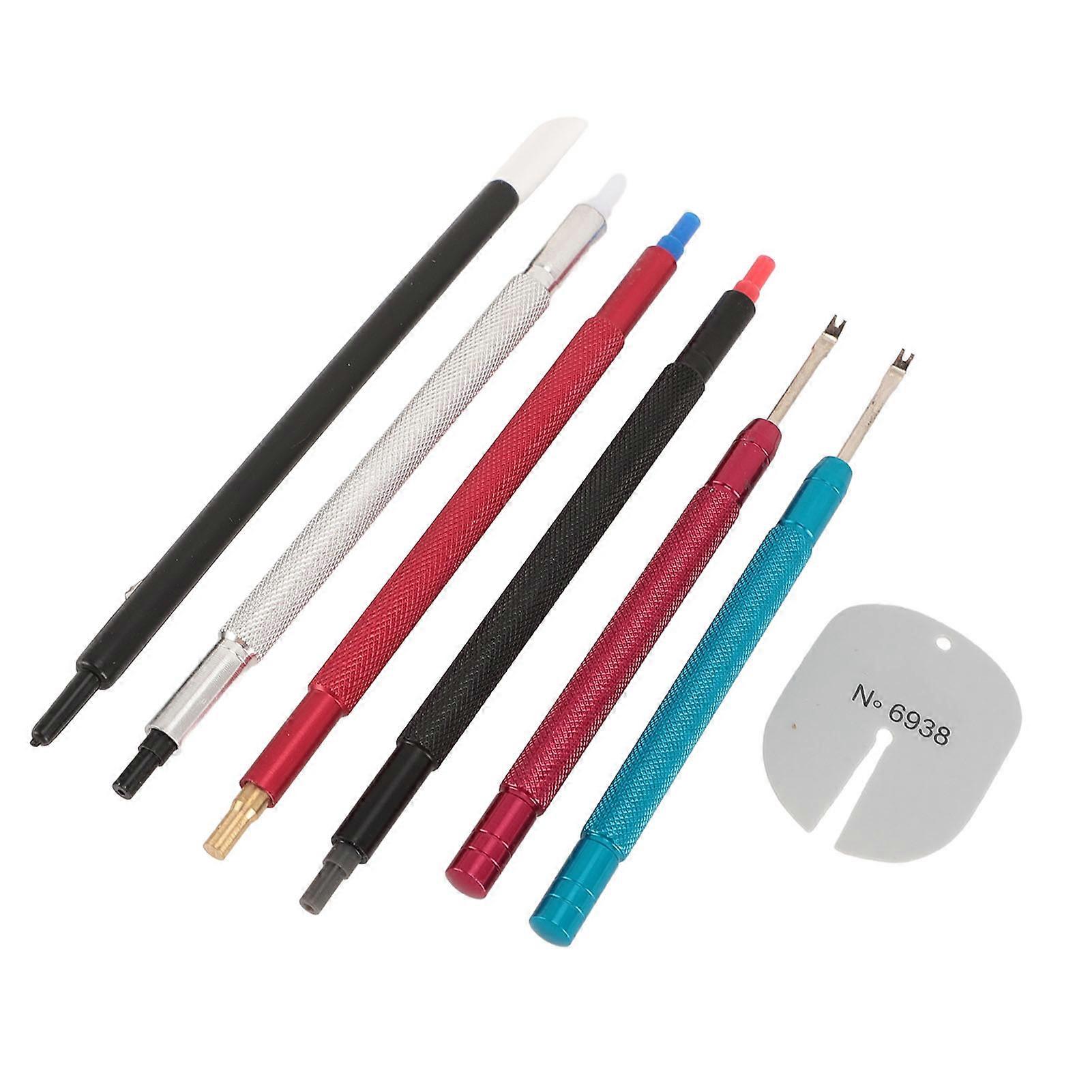 2pcs Watch Hand Setting Tool Set with Hand Presser, Dial Cleaner Pen & Dial Protector