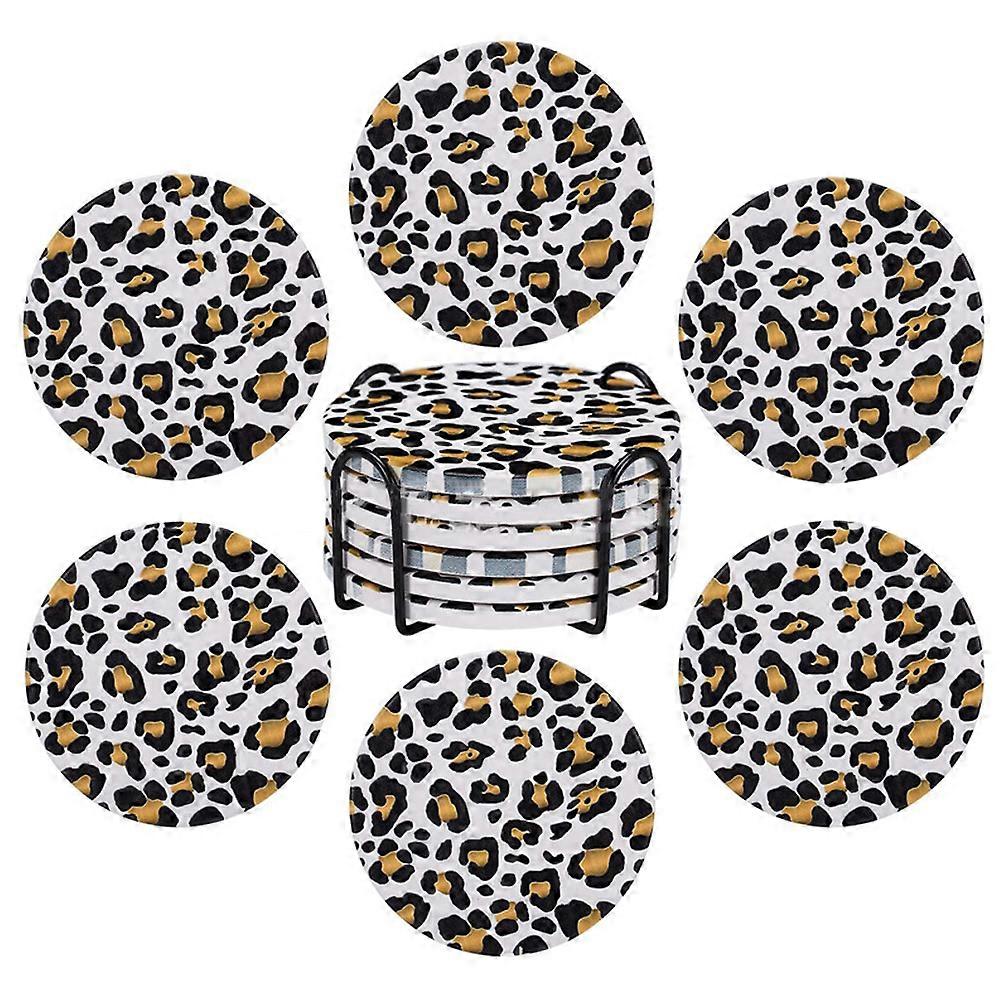 Absorbent Coasters, Ceramics, Non-slip Base