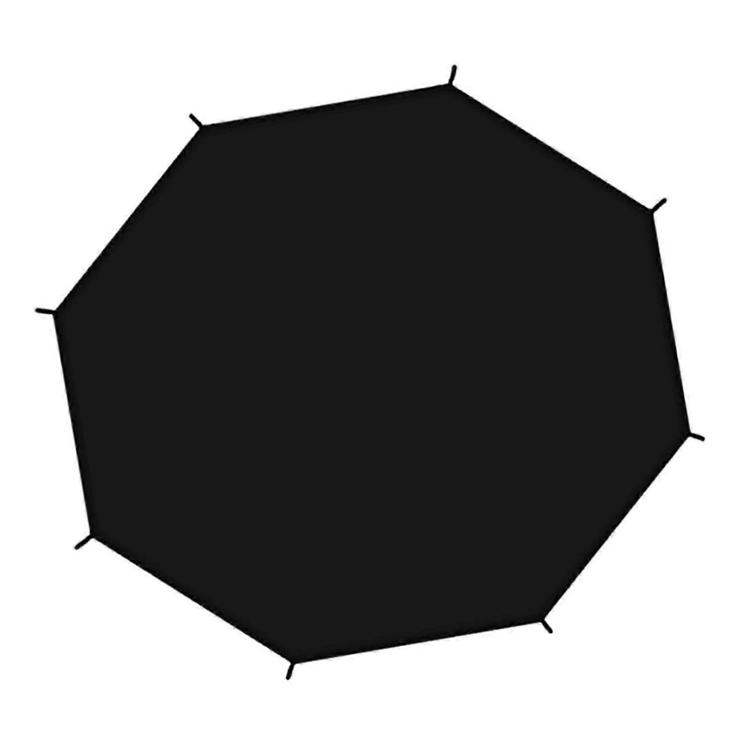 蹦床遮阳罩 蹦床防晒罩 8杆防撕裂 圆形蹦床 黑色