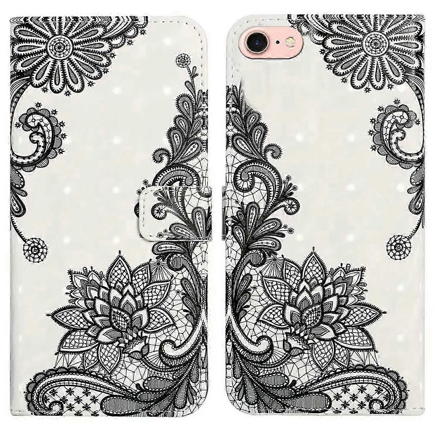 For iPhone 16e Case 3D Creative Pattern PU Leather Stand Phone Cover - Forever and Always