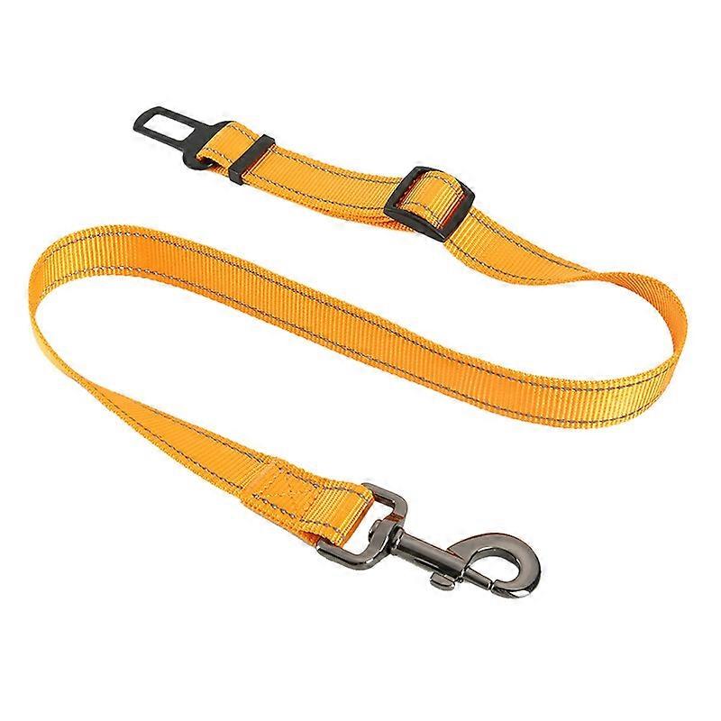 DODOPET 57-95cm Adjustable Dog Seat Belt Solid Color Puppy Car Safety Rope