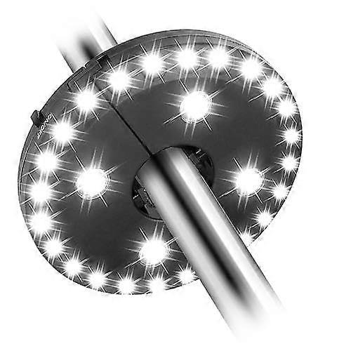 Patio Umbrella Lights 28 LEDs Cordless Pole Lamp Battery Operated Camping Tent Lights w/ 3 Lighting Modes