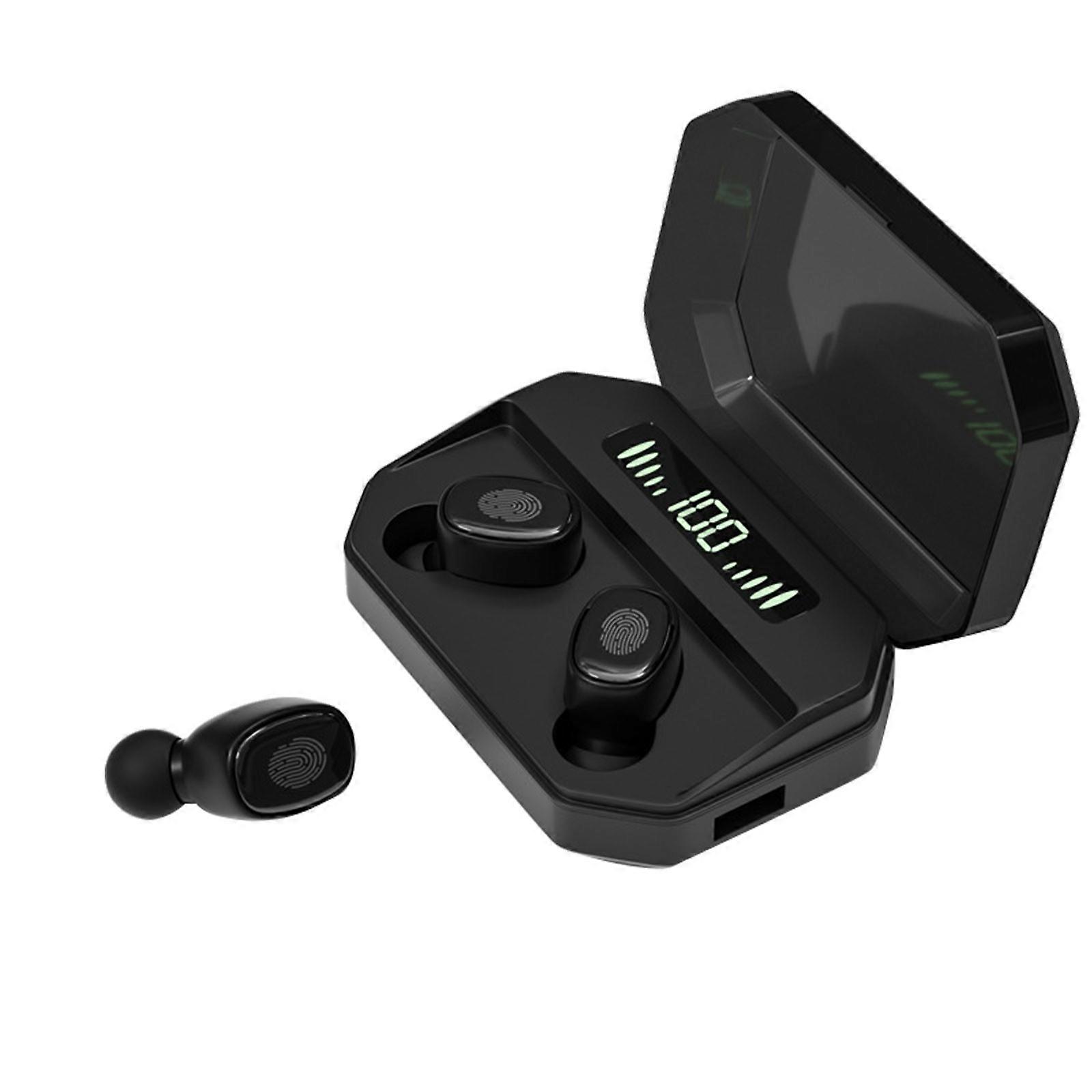 Led Digital Display Power Bank Function Wireless Bluetooth Headset In-ear Headset 1500mah Charging Compartment
