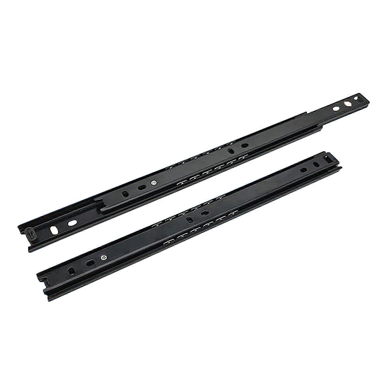 2 FOLD Drawer Glides, Side Mount Drawer Slides Drawer Slide Rail, Kitchen Cabinet Drawer Slides, Quiet and No Noise, Detachable, Slide Runner(30cm)