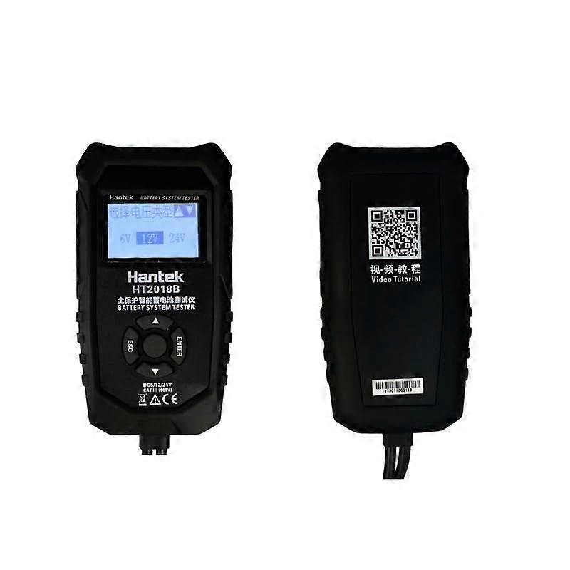 HT2018B Car Battery Tester for Lead Acid Batteries, 6V/12V/24V Load Test Analysis Tool for Vehicle Performance Evaluation