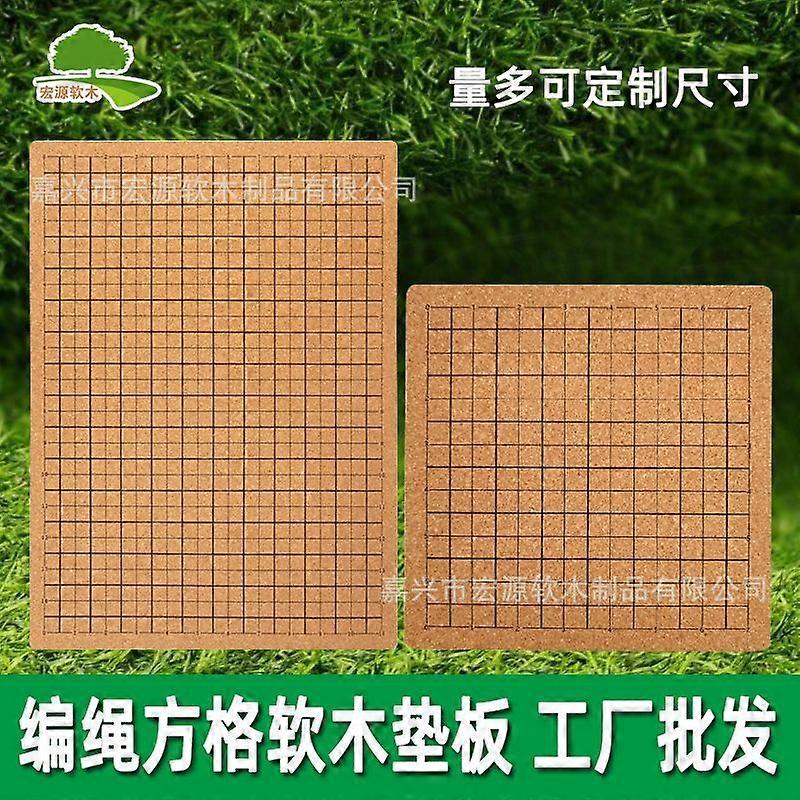 Grid Printed Cork Board DIY Yarn Cushion Board Blocking Mat for Crochet Macrame Beading and Craft Projects for Home Decor