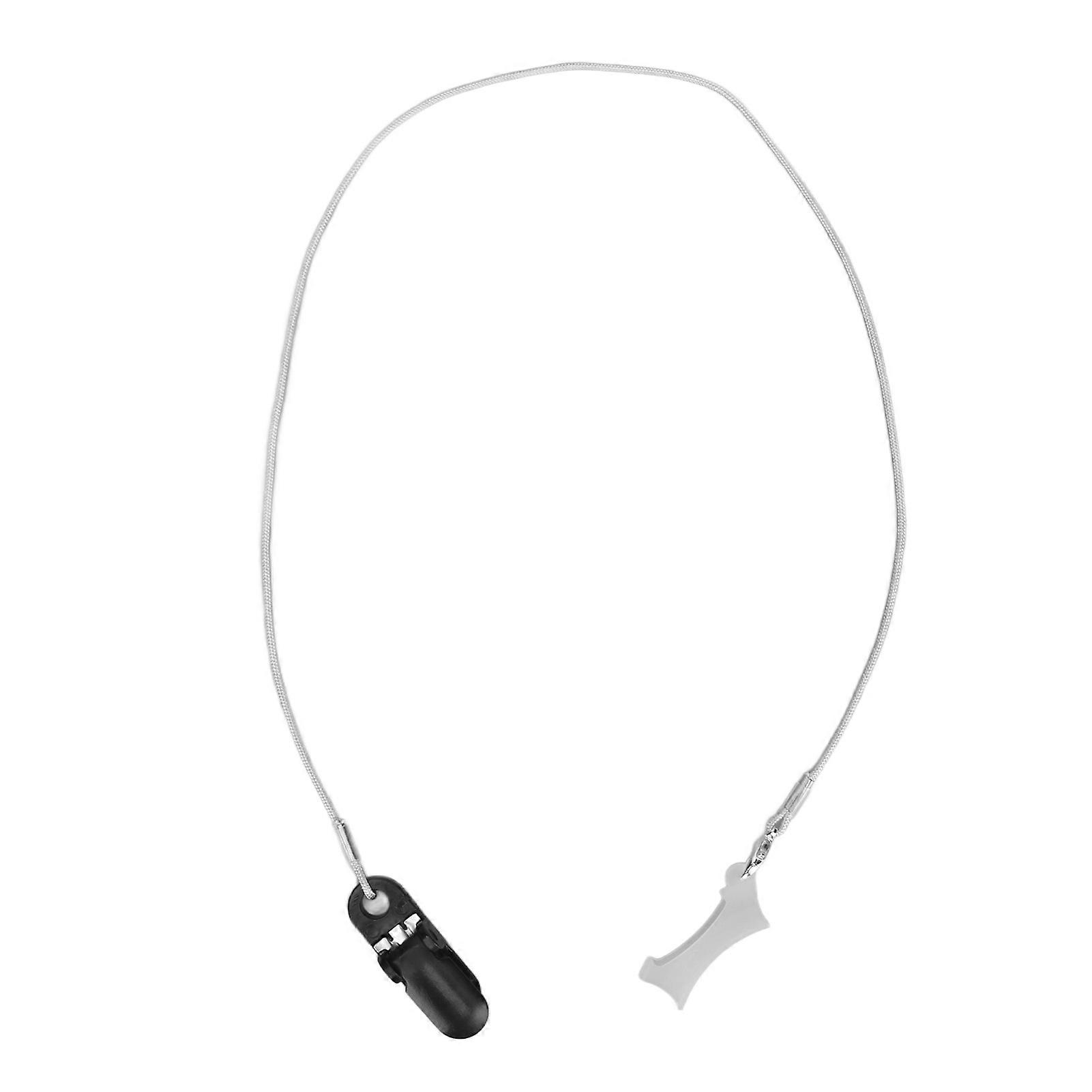 Aid Protector Lanyard Fixation Rope Portable Prevent Lost Sound Amplifier Clip Holder Black Gray M