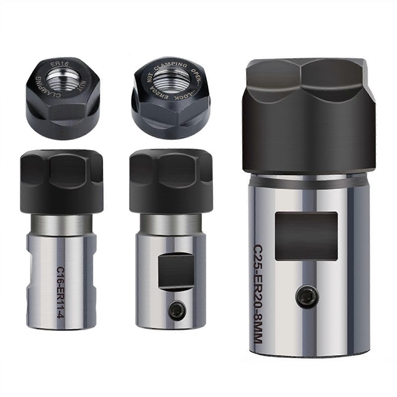 Lathe Chuck ER11 ER16 ER20 Collet Chuck Extension Rod 4mm-16mm C20-ER16A-32L-10MM Compatible Shaft