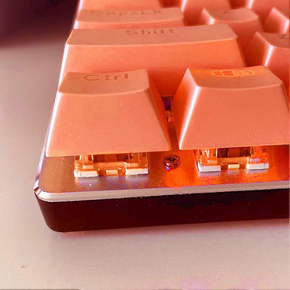 104pcs Universal Mechanical Keyboard Keycap PC Bakclit Key Cap Set (Orange)