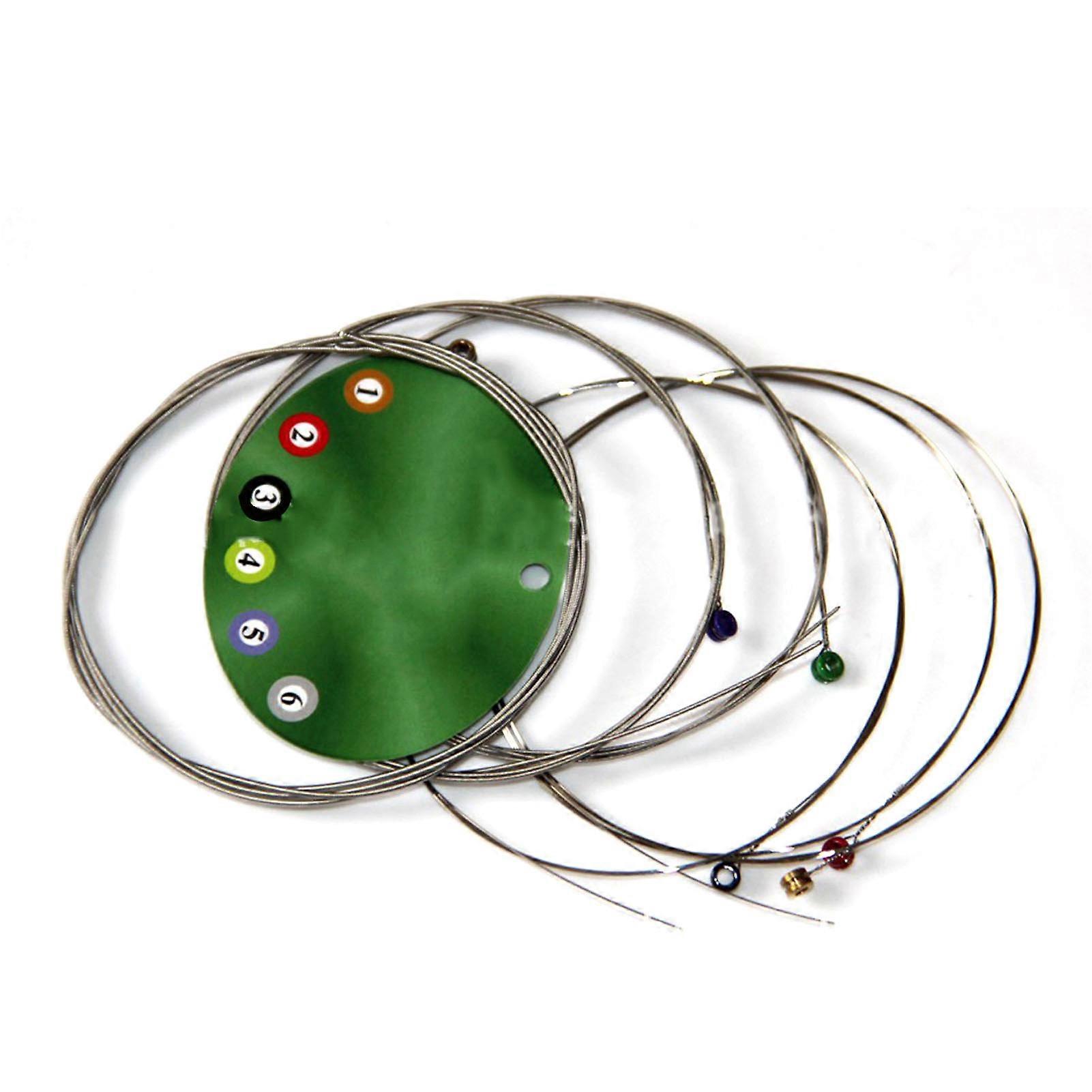 6Pcs Electric Guitar String Ball End E B G D A Hex Core Instrument Accessory for Replacement