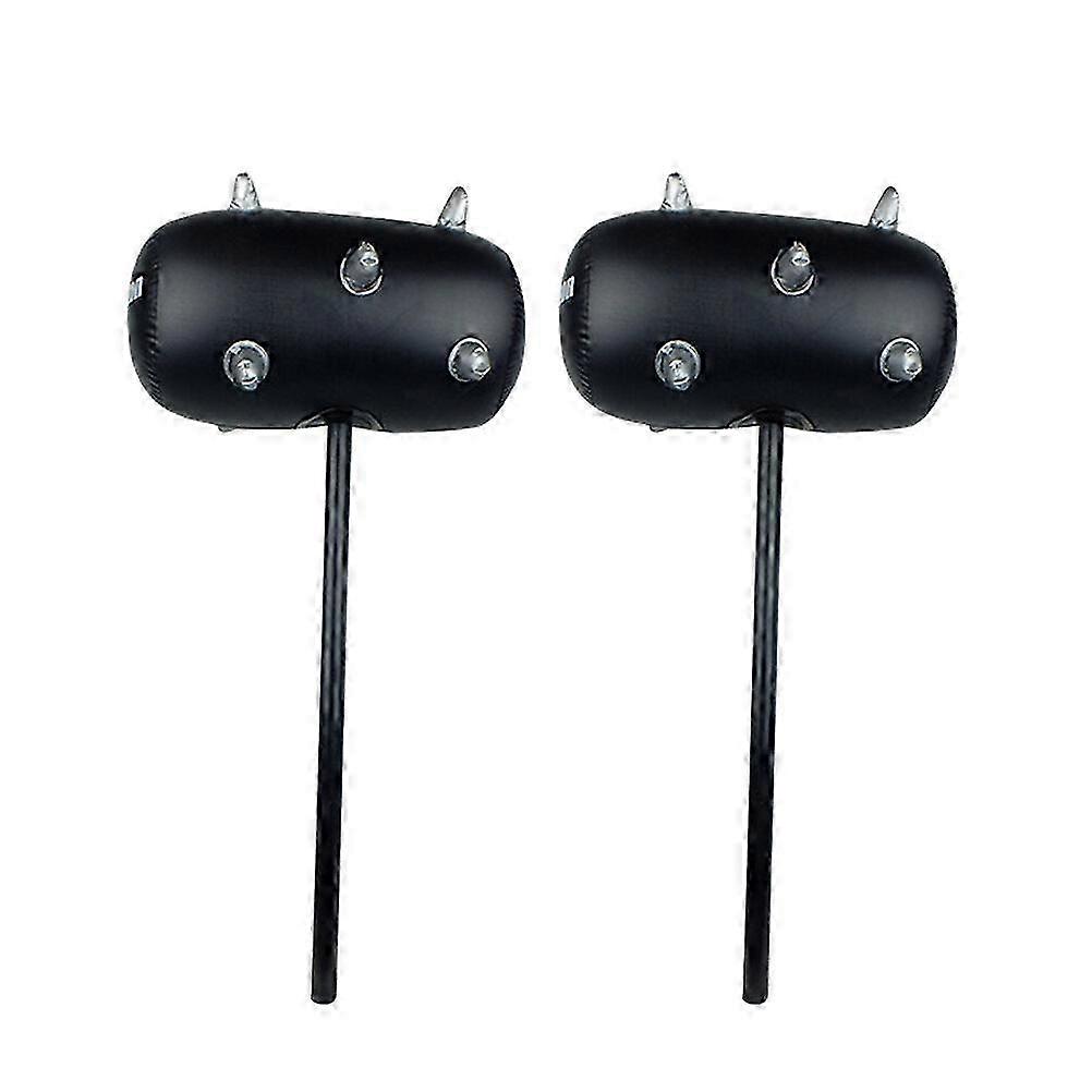 2Pcs Hammer Large Hard Handle Hammer Kids Hammer Toy Inflatable Hammer PVC Inflatable