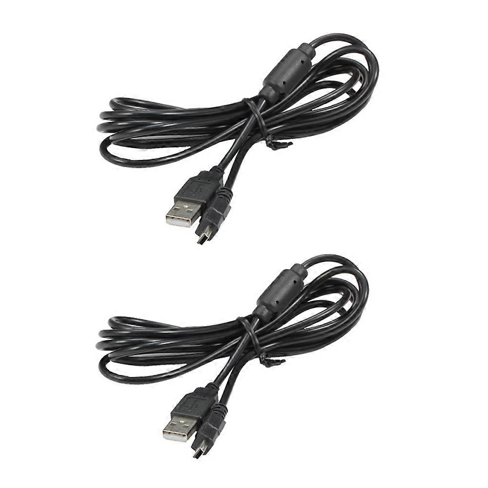 2 pcs USB Charge Cable for Playstation3 PS3 Wireless Controllers with Ring