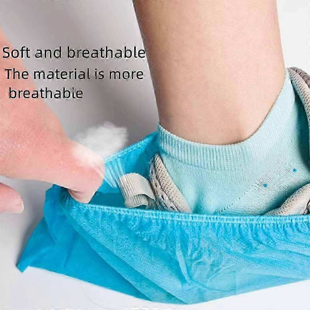 100 pairs thickened non-slip durable shoe covers for home use one size fits most