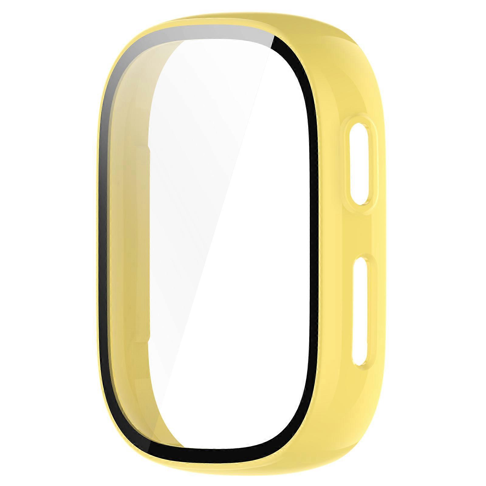 Watch Case Film Integrated Protective Case Watch Accessories for Xplora X6 Play (Yellow)