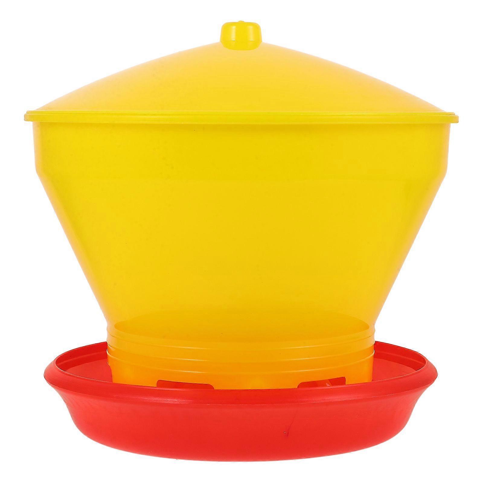 Portable Poultry Feeder Chickens Food Container Chicken Water Drinking Poultry Feeding Tool