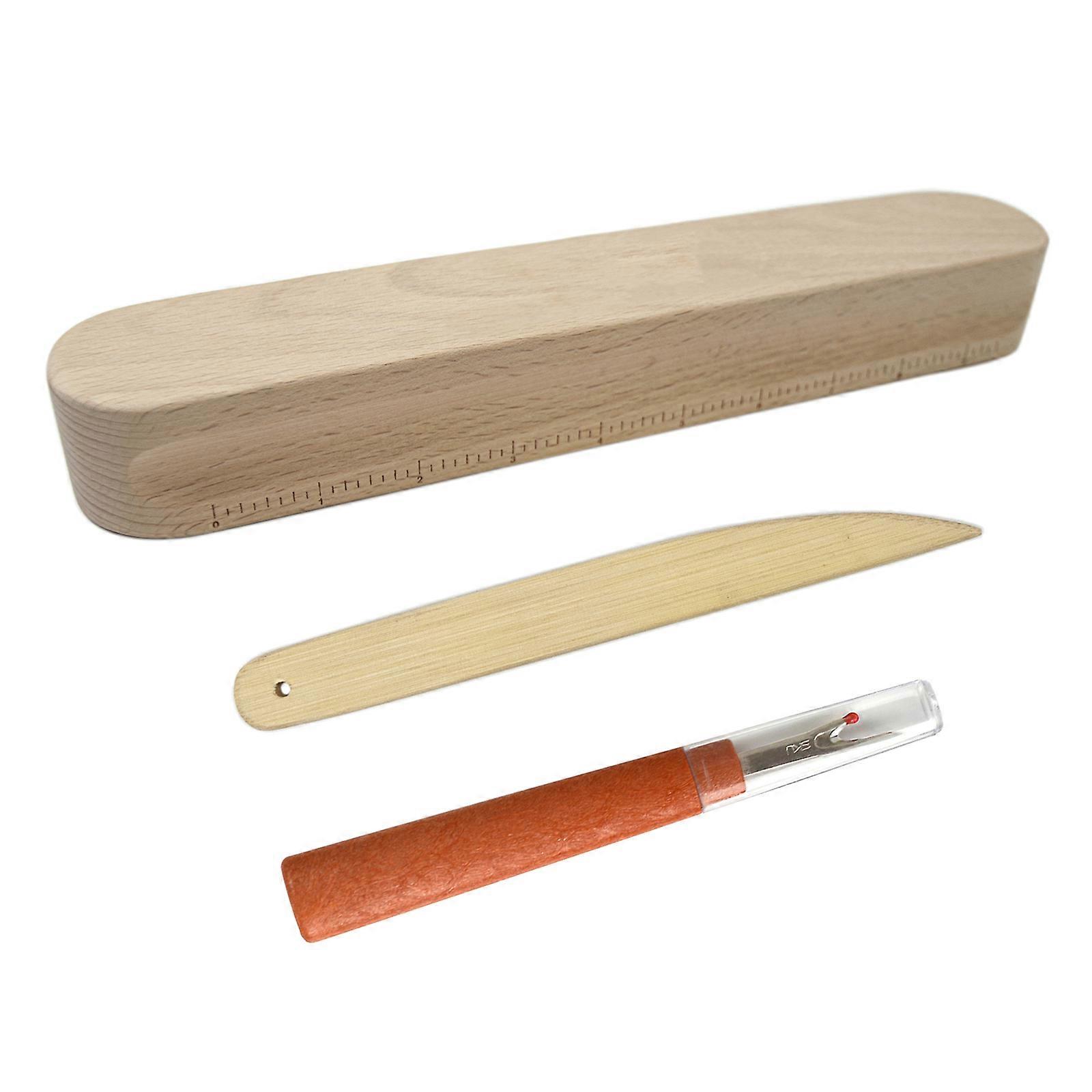 Tailors Clapper Set with Seam Rippers Bone Pen Sewing Tool Seam Presser Tool for Pressing Quilting Sewin Ironing