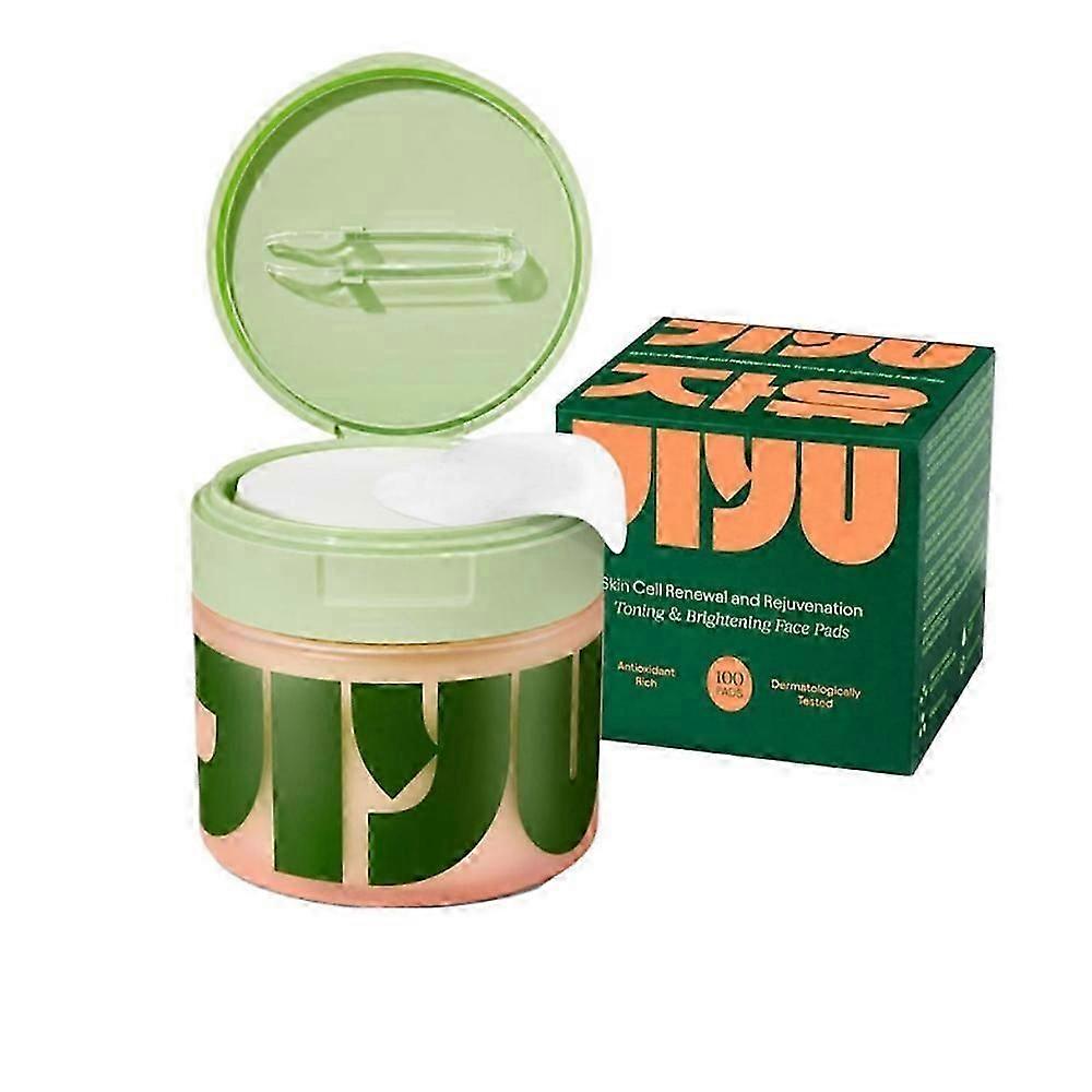 Jiyu Korean Skincare Anti-Aging, Dark Spot & Wrinkle Minimizing Toner Pads