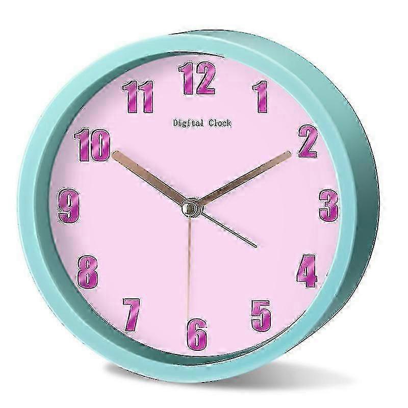 Simple Solid Color All-match Alarm Clock Children's Mute Electronic Clock Bedside Clock For Students To Get Up Artifact O