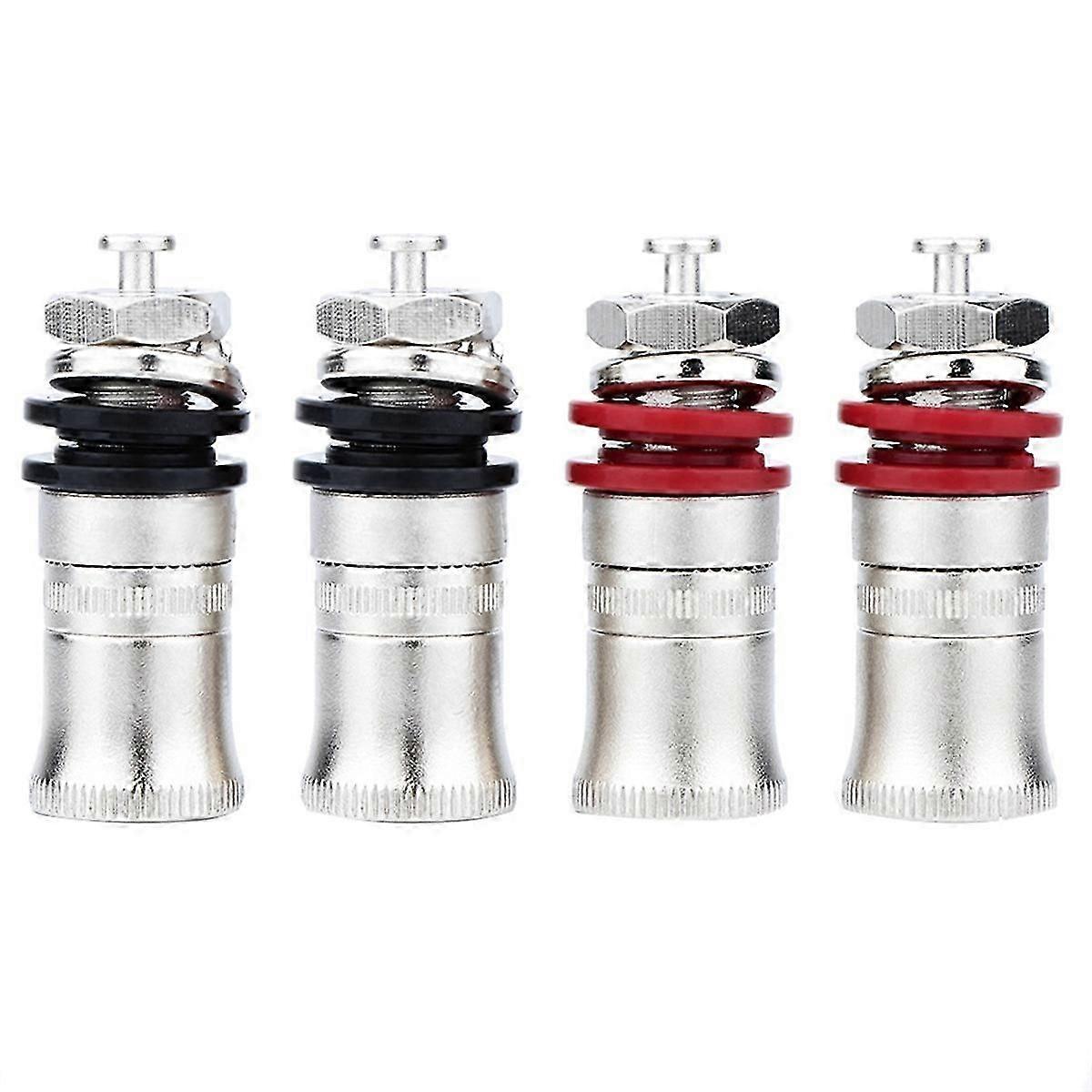 Rhodium Plated Speaker Binding Post Terminal Banana Plug Socket