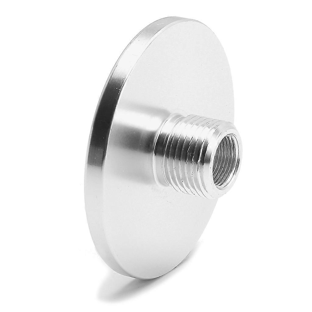 Auto Parts 1/2-28 to 3/4-16 Threaded Oil Filter Adapter Aluminum Alloy Fuel Filter Joint Increased Outer Thread Length  Silver