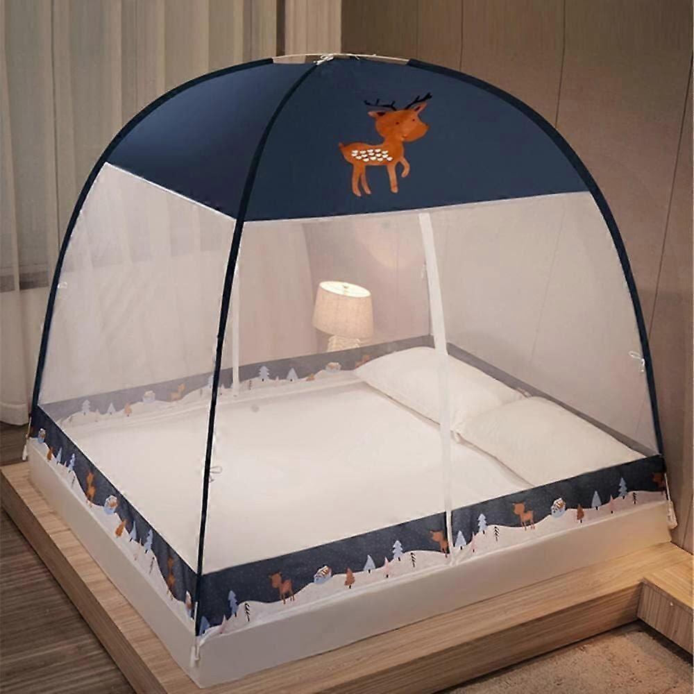 Mosquito Net Portable Foldable Bed Net Fine Mesh 1.8m Tent-Style Bed Net