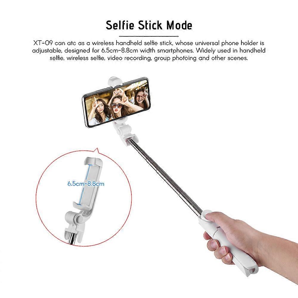Versatile 5-Section Selfie Stick and Tripod with Remote for iPhone, Samsung, Huawei