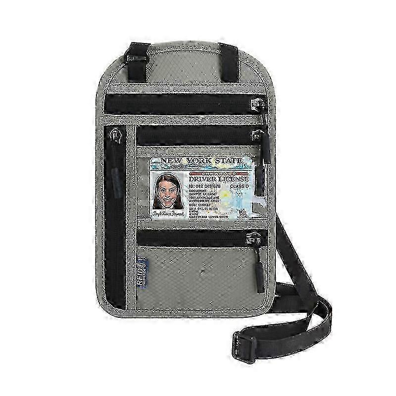 נסיעות צוואר כרטיס תיק נסיעות ארנק צוואר לנשים וגברים לשמור על חפצי ערך