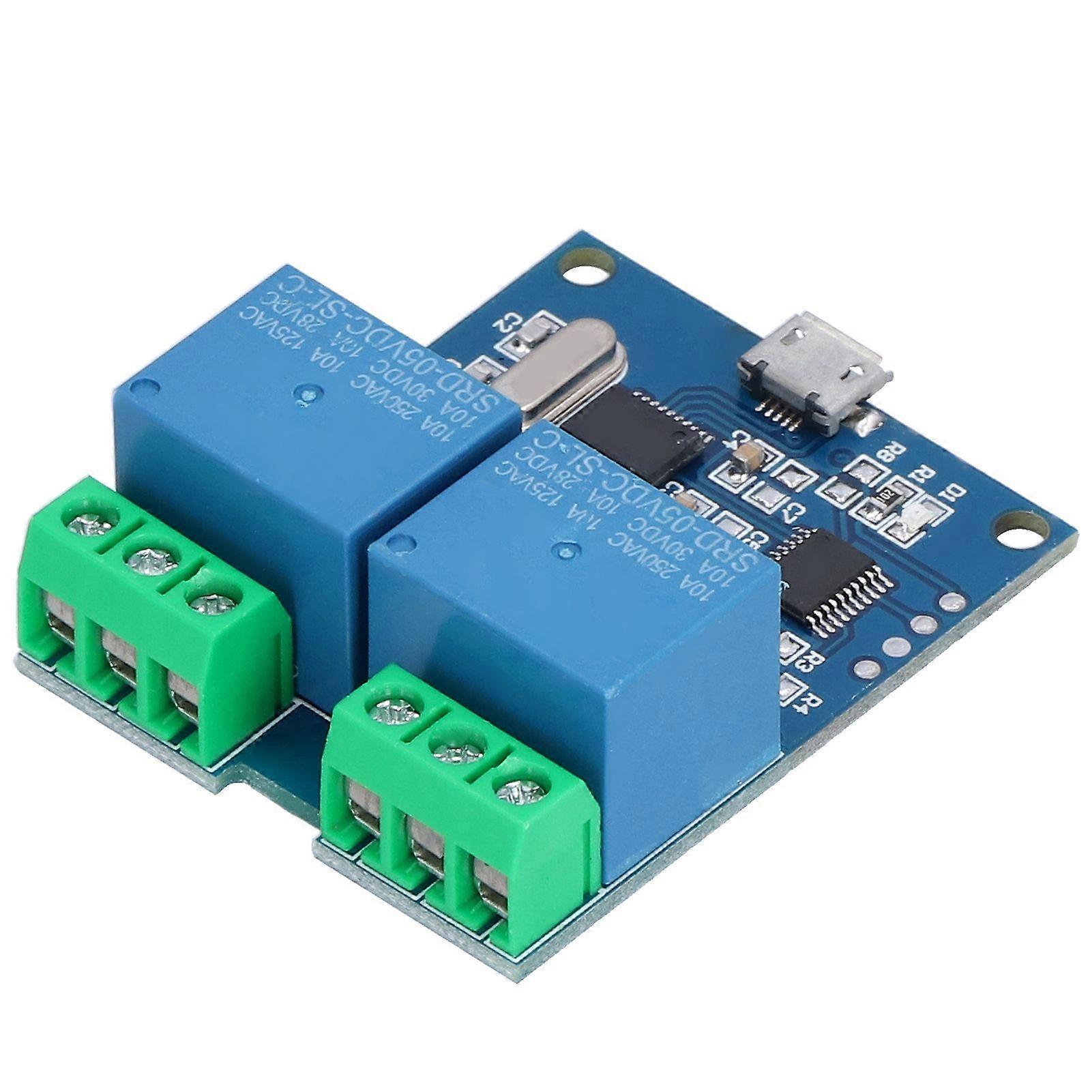 Hochwertige LCUS-2 Dual 2-Wege-USB-Relaismodul USB Intelligenter Steuerschalter