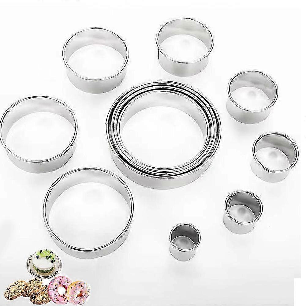 Edelstahl Ausstechform Set - 12 Stück mit Blechdose