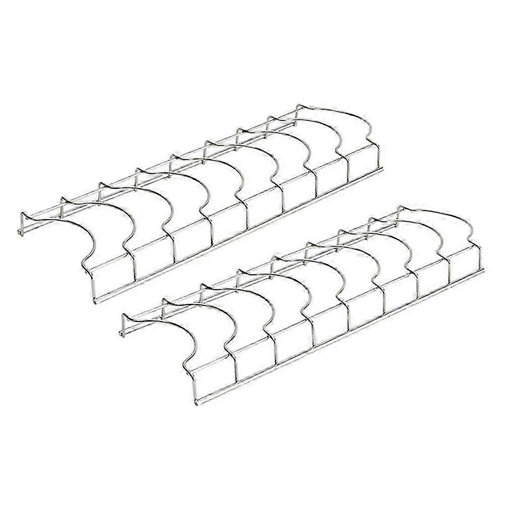 2pcs Stainless Steel Dish Drying Rack Practical Bowl Holder Drainer