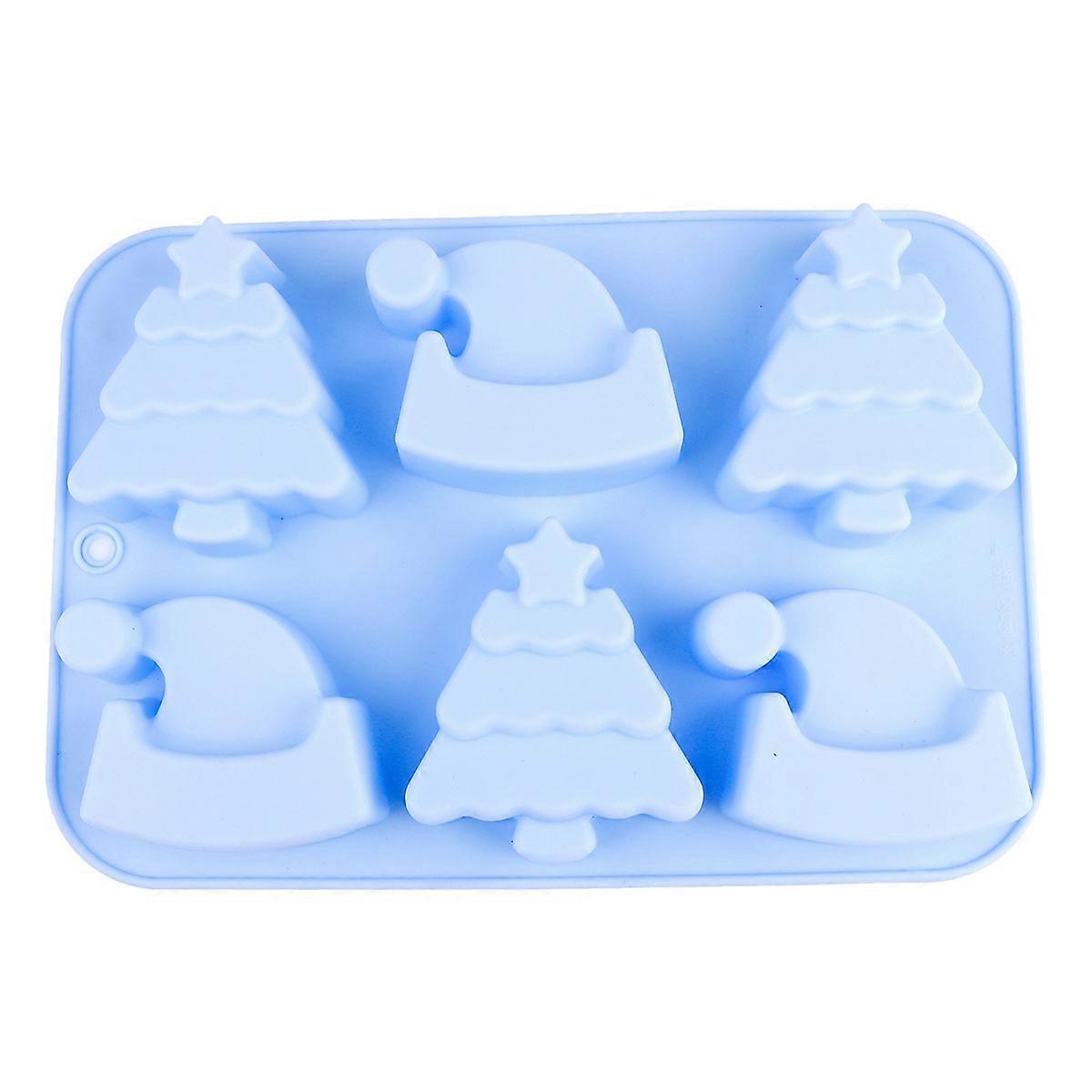 Silicone Cake Mould Reusable Baking Accessory Tree Hat 25.3X17.3X2.5Cm Diy For Home Users 1Pack