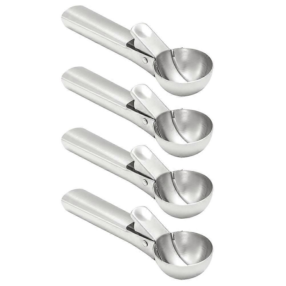 Fruit Scooper Spoon Ice Cream Scoop Home Cooking Small Size About 18.5x4.5cm Meatball Making 4Pcs