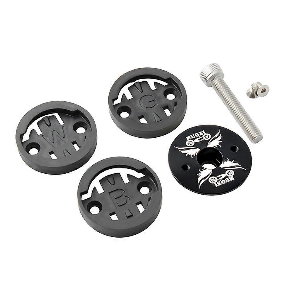 MTB Stem Cykel Headset Stem Caps Kit Stopur Sæde (Sort)