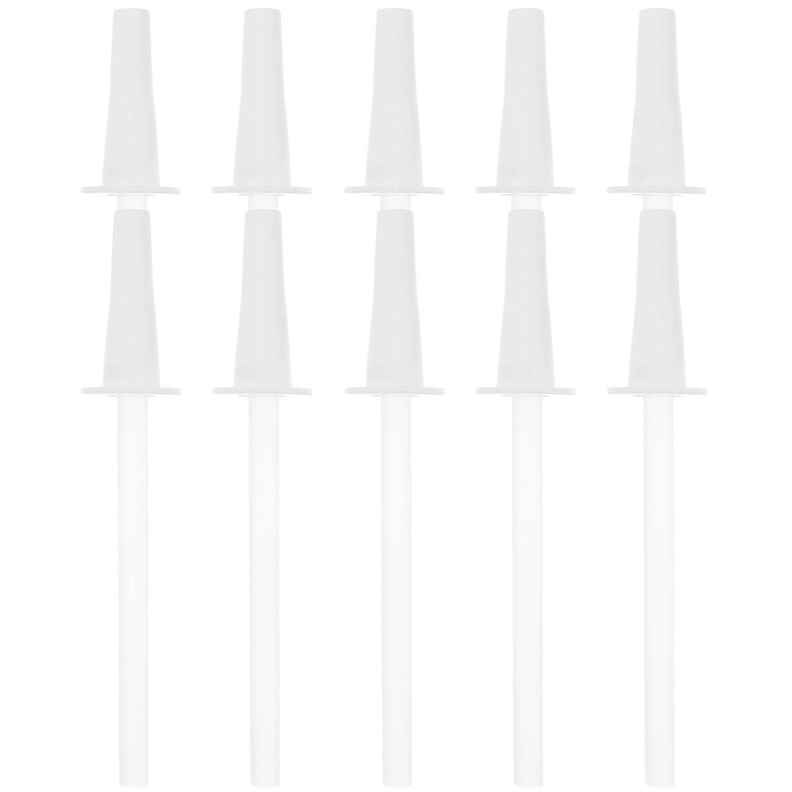 10 Sets of Convenient Straws Reusable Belly Cup Straws Large Capacity Bottle Accessory with Nozzle
